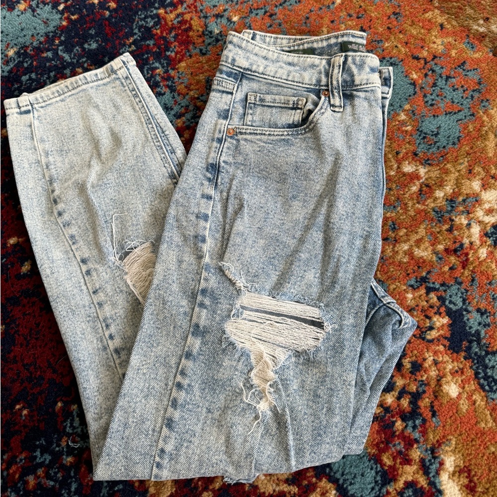 Denim blue jeans
